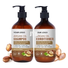 Sülfatsız Besleyici Saç Şampuanı ve Saç Kremi Organik Argan Yağlı