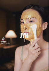 100g Yüz Kil Maskesi Tozu 24k Altın Yaşlanma Karşıtı Profesyonel Soyulabilir Jöle Yüz Maskesi