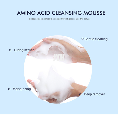 Özelleştirilmiş GMPC Yüz Köpük Yıkama Gözenek Amino Asitler Yüz Temizleyici