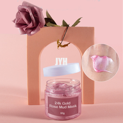 Kırışıklıkları Azaltın Yüz Kil Maskesi 24K Altın Gül Çamur Kremi