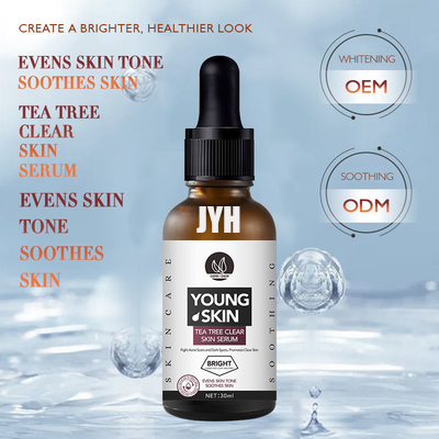 1 oz/30 ml OEM Organik Çay Ağacı Kabartma Özü Yüz Serumu Onarım Akne Sivilce Sökücü