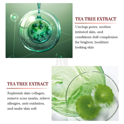 1 oz/30 ml OEM Organik Çay Ağacı Kabartma Özü Yüz Serumu Onarım Akne Sivilce Sökücü