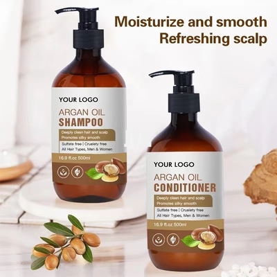 Sülfatsız Besleyici Saç Şampuanı ve Saç Kremi Organik Argan Yağlı