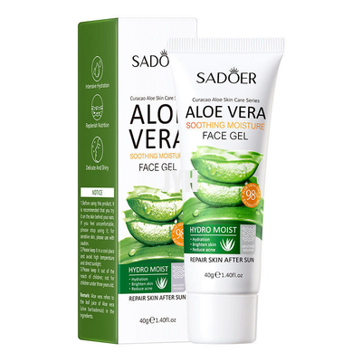 40g Organik Aloe Vera Jel Derinlemesine Nemlendirici Cilt Besleyici Güneş Sonrası Cilt Bakımı