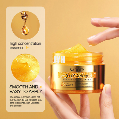 Kusursuz ve Nemlendirici Ciltler İçin Cruelty Free 24K Altın Yüz Maskesi