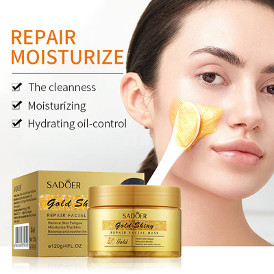 Kusursuz ve Nemlendirici Ciltler İçin Cruelty Free 24K Altın Yüz Maskesi