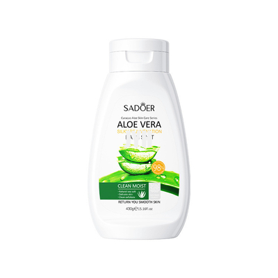 430g Aloe Vera Banyo Tuzları Pürüzsüzleştirici Cilt Hassas Vücut Şampuanı Hafif Eksfoliye Edici