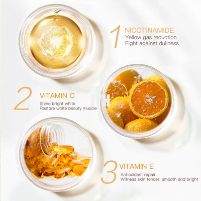50G C Vitamini Nemlendirici Yüz Kremi Doğal Organik Vegan Kırışıklık Karşıtı