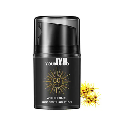 Doğal Cilt Erkekler Su Geçirmez Yüz Güneş Kremi Spf50+ Pa+++ Beyazlatma Olmayan Güneş Yalıtımı Güneş Kremi