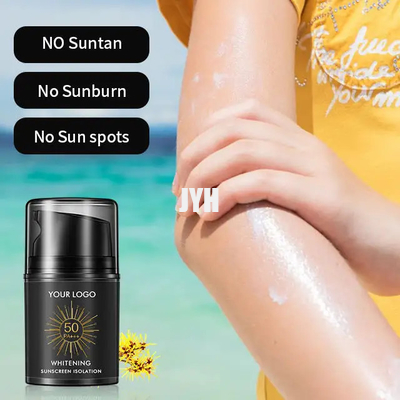 Doğal Cilt Erkekler Su Geçirmez Yüz Güneş Kremi Spf50+ Pa+++ Beyazlatma Olmayan Güneş Yalıtımı Güneş Kremi