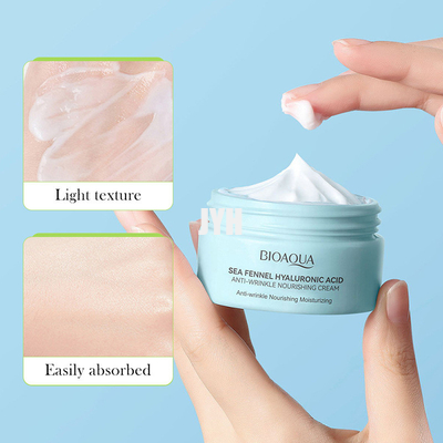 60g Hyaluronik Asit Nemlendirici Yüz Kremi Aydınlatıcı Yaşlanma Karşıtı Kırışıklık İnce Çizgileri Kaldır Azaltır