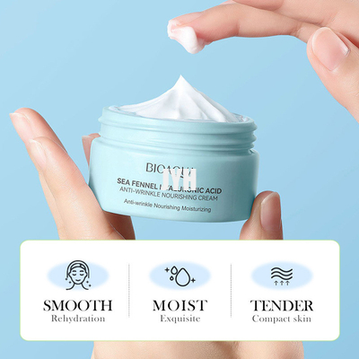 60g Hyaluronik Asit Nemlendirici Yüz Kremi Aydınlatıcı Yaşlanma Karşıtı Kırışıklık İnce Çizgileri Kaldır Azaltır