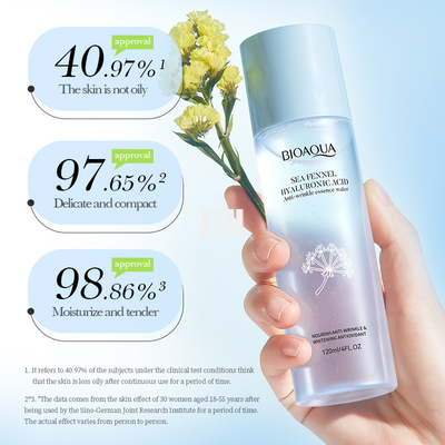 120ml Cilt Bakımı Toner Ve Losyon Nemlendirici Cilt Deniz Rezene Hyaluronik Asit Kırışıklık Karşıtı