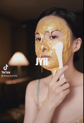 100g Yüz Kil Maskesi Tozu 24k Altın Yaşlanma Karşıtı Profesyonel Soyulabilir Jöle Yüz Maskesi