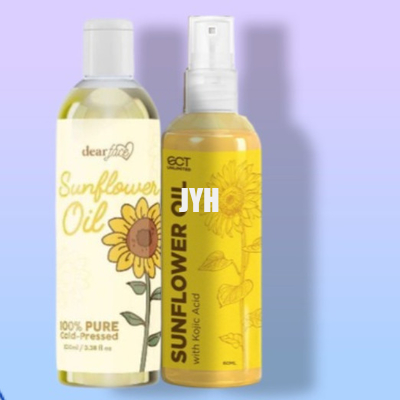 60ml Organik Ayçiçeği Çekirdeği Yağı %100 Saf Taşıyıcı Yağ Cilt Yüz Saç İçin Besleyici