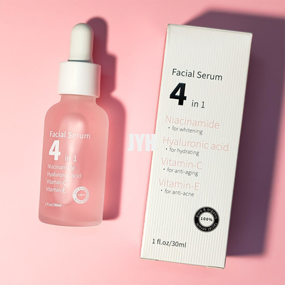 HA Nikotinamid Yaşlanma Karşıtı Nemlendirici Beyazlatıcı Cilt Serumu ile 4'ü 1 Arada Yüz Serumu% 30 C Vitamini