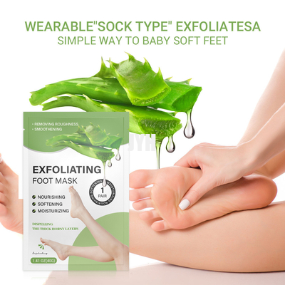 Gençleştirmek İçin Eksfoliye Edici Ve Nemlendirici Aloe Vera Ayak Maskesi
