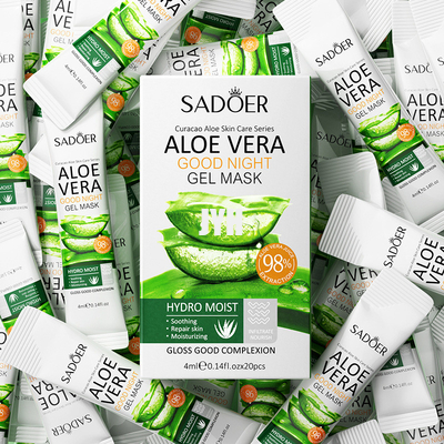 Güzellik Yüz Maskesi Sayfası Kore Beyazlatma Nemlendirici Aloe Vera Cilt Bakım Maskesi