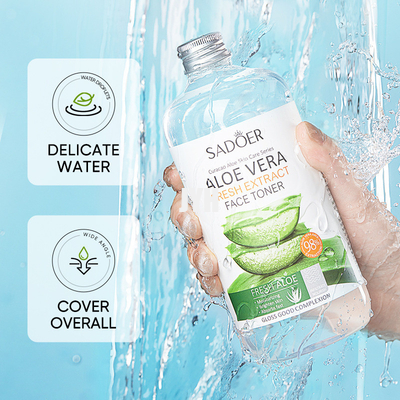 500 ml Doğal Aloe Vera Gel Toner Essence Yüz Deri Bakım Yüz Toni