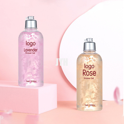 300ml OEM Deri Bakım Ürünleri Petal Parfüm Temizleyici Nemlendirici Duş Jeli
